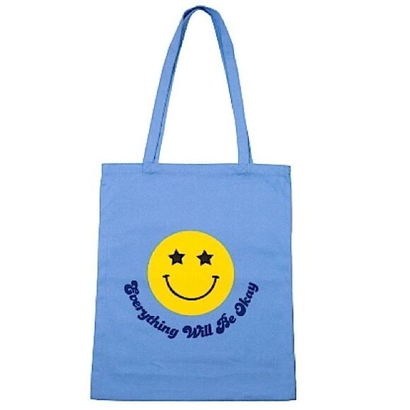 SKINNYDIP LONDON Women's Canvas Medium Tote Bag Blue - Picture 1 of 4